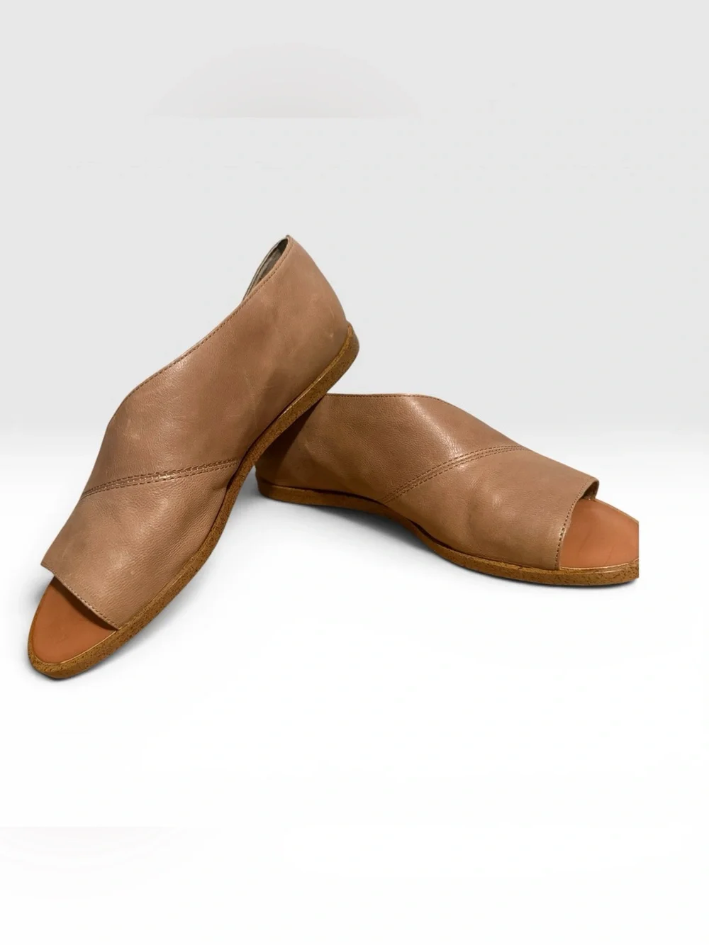 1. State Women's Nude/Tan Leather Open-Toe Sandals